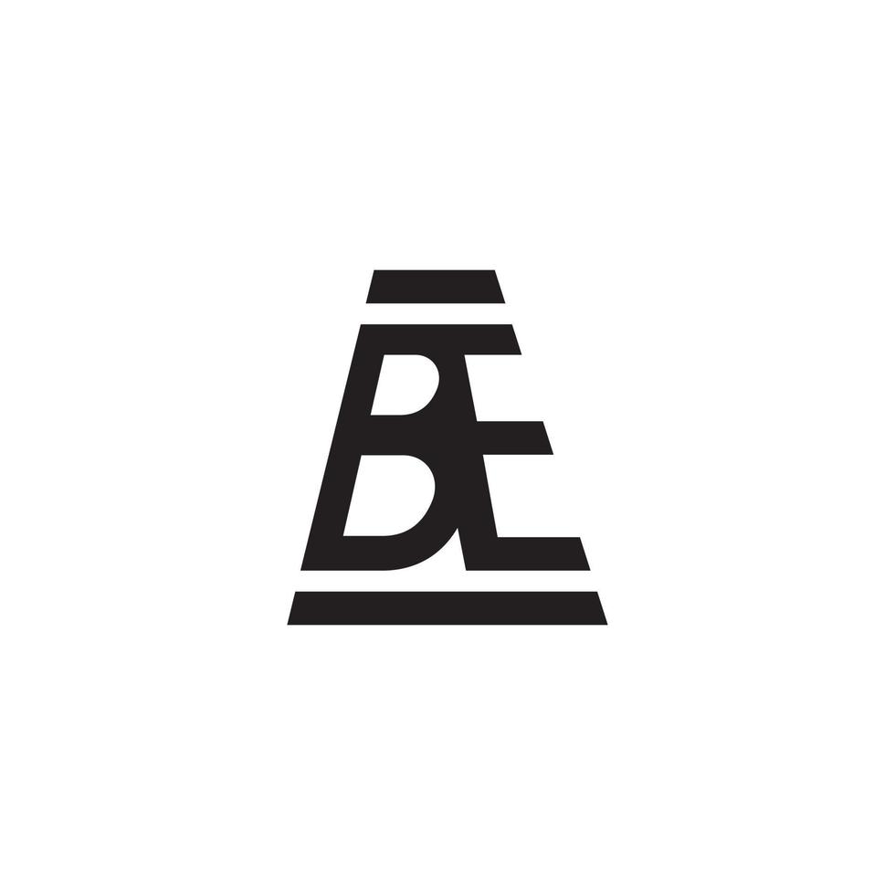 be oder eb anfangsbuchstabe logo design vektor. vektor