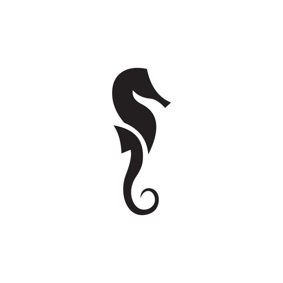 kreativ sjöhäst logotyp ikon. sjöhäst ikon och symbol vektorillustration. vektor