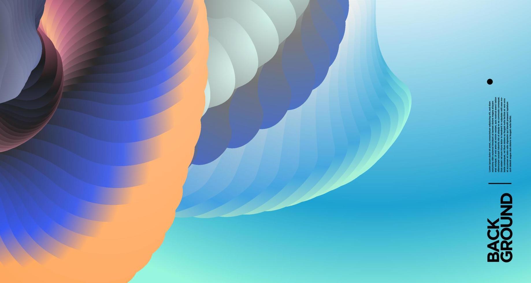 vektor färgglada gradient abstrakt flytande bakgrund för banner mall