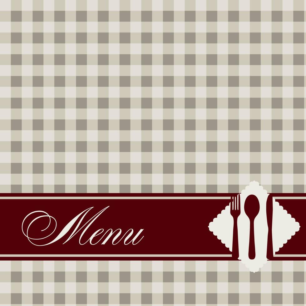 Restaurant-Menü-Vorlage-Vektor-Illustration vektor