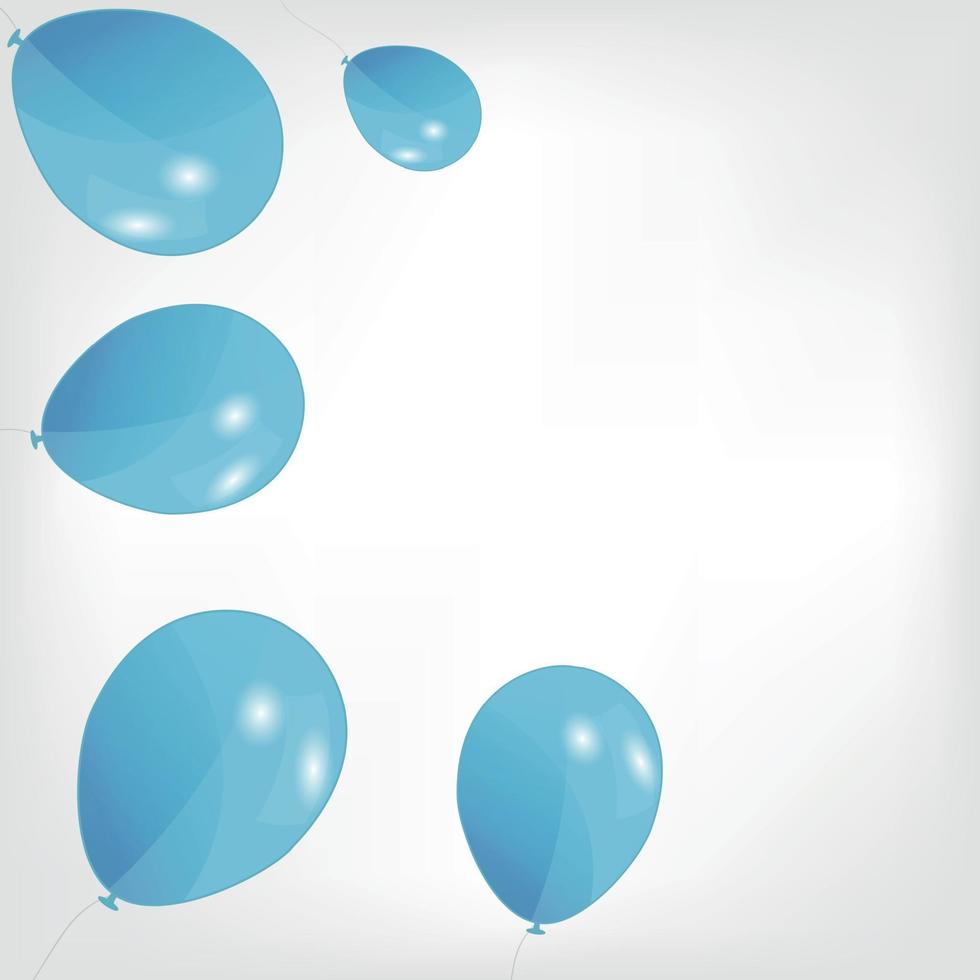 Reihe von farbigen Luftballons, Vektorillustration. Folge 10. vektor