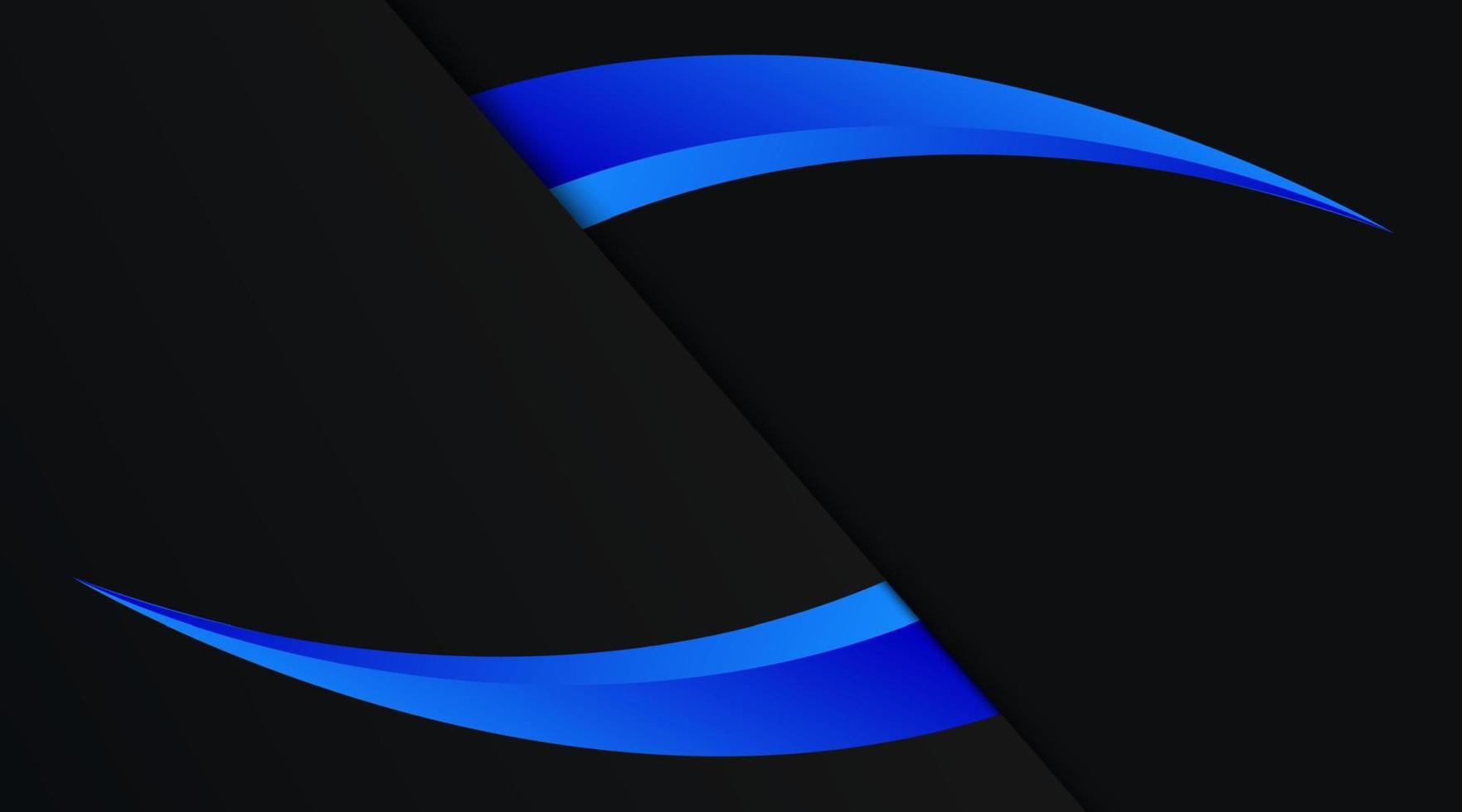 abstrakter schwarzer Hintergrund mit blauer Sense vektor