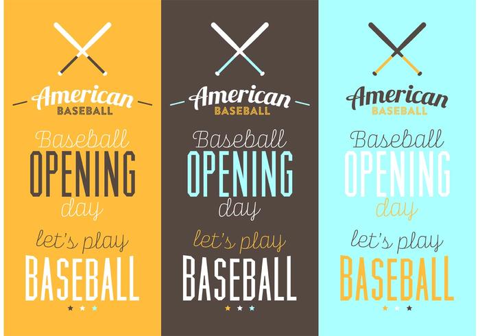 Baseball Typografische Poster vektor
