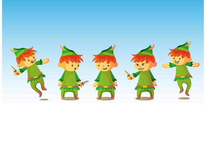 Peter Pan Characters vektor