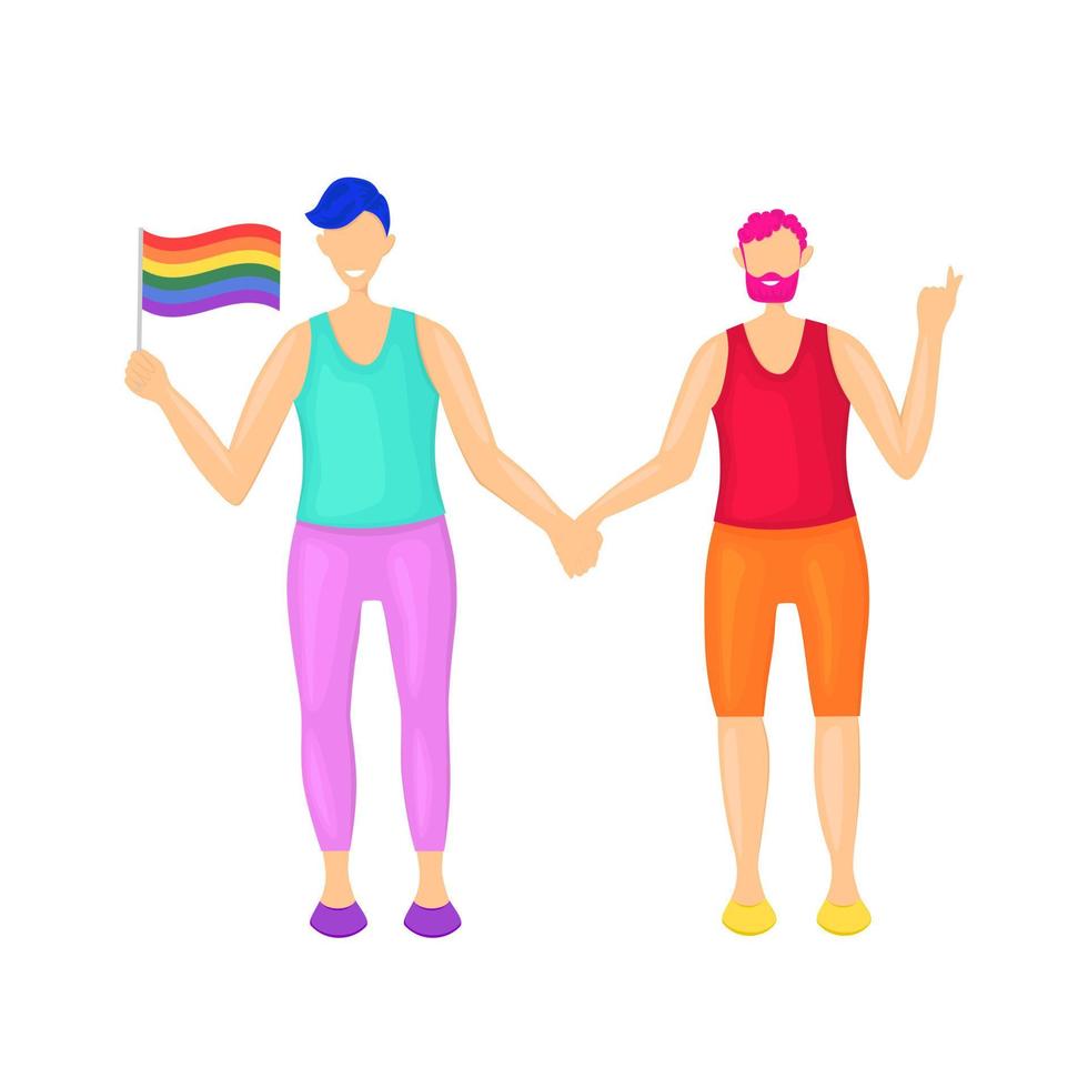 lgbtq mångfald rainbow pride koncept vektor isolerade illustration