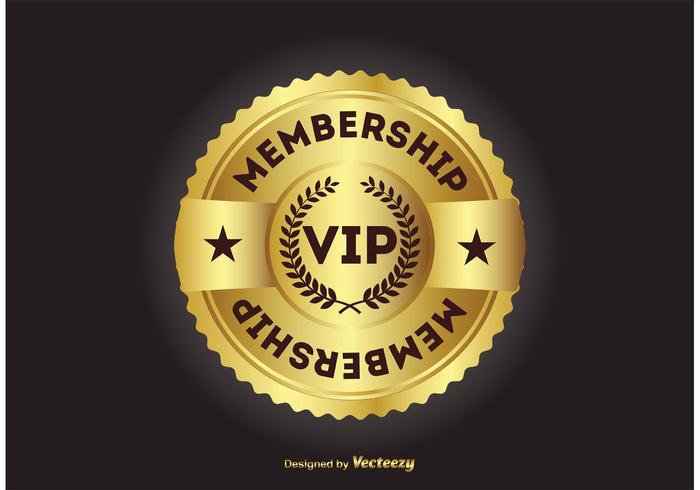 VIP Mitgliedschaft Badge vektor