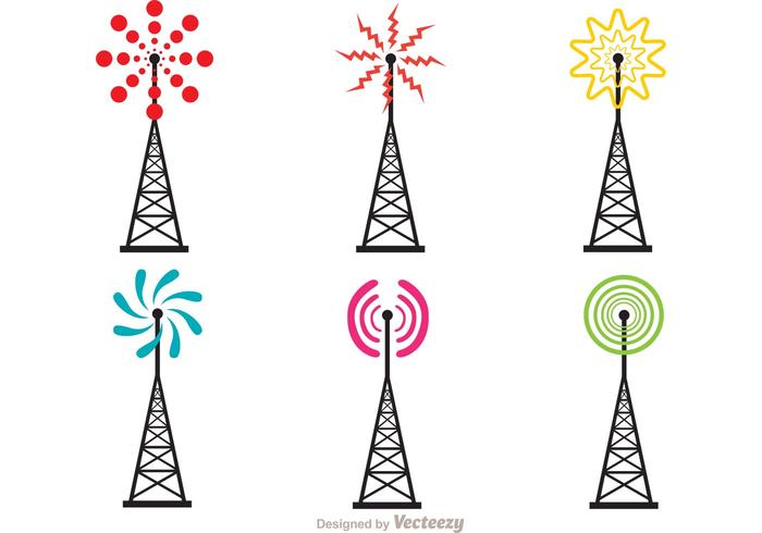 Bright Cell Tower Vektor Pack