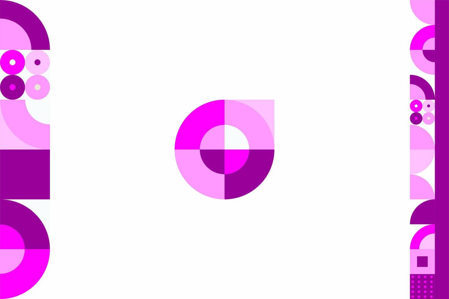 geometrischer Hintergrund lila leerer Vektor
