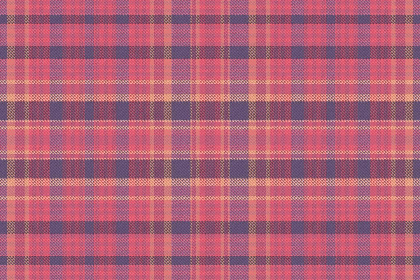 tartan plädmönster med textur och varm färg. vektor