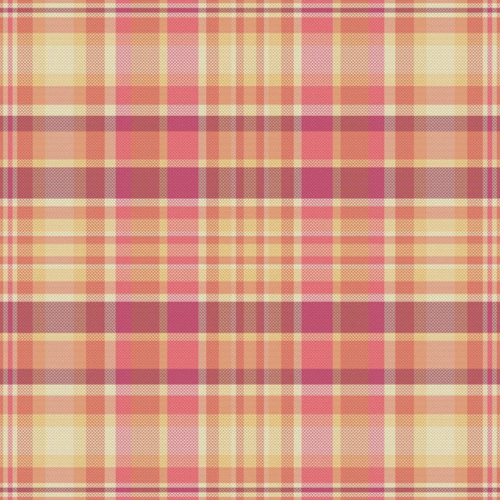 tartan plädmönster med textur och varm färg. vektor