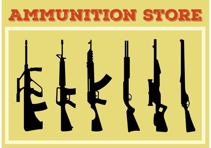 Vapen och Gun Shape Collection vektor
