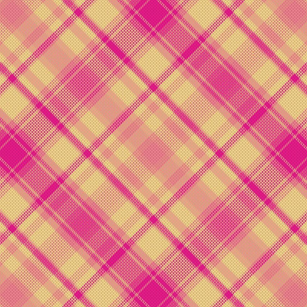 Tartan-Plaidmuster mit Textur und warmer Farbe. vektor