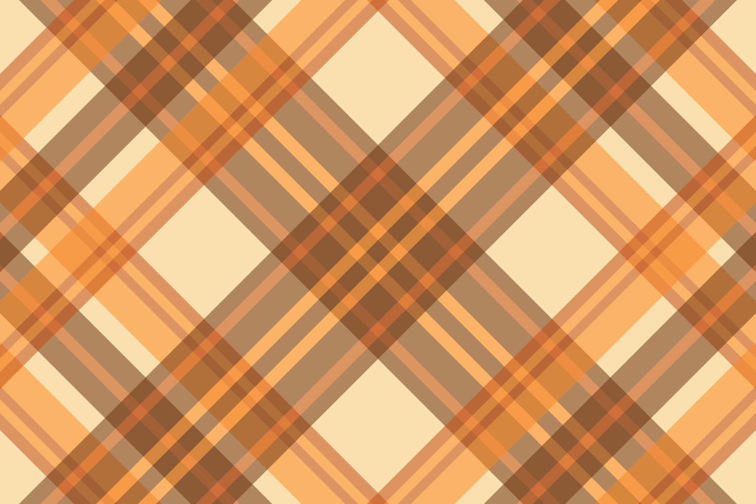 Tartan-Plaidmuster mit Textur und warmer Farbe. vektor