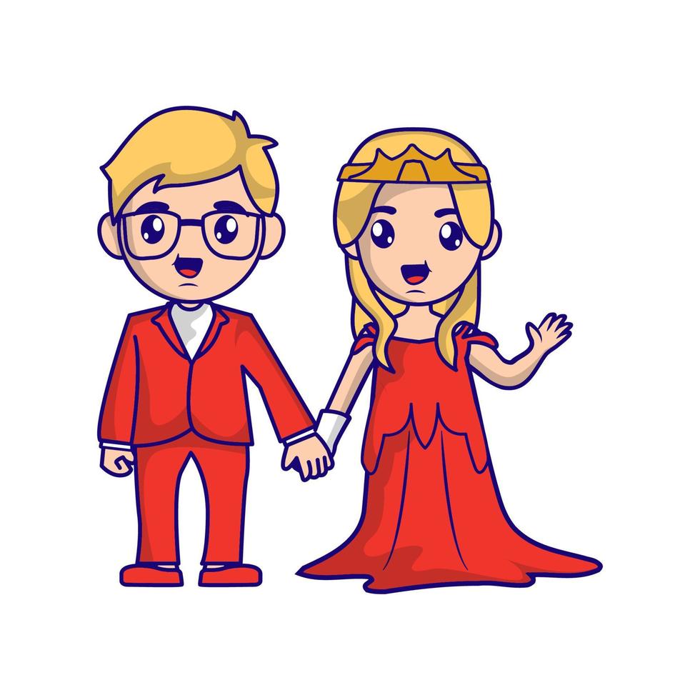 braut und bräutigam paar hochzeit illustration vektor