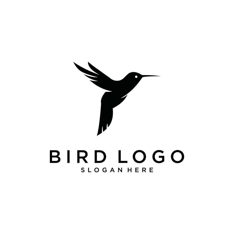 Kolibri-Vektor-Logo-Design. Vogel-Vektor-Logo-Design. vektor