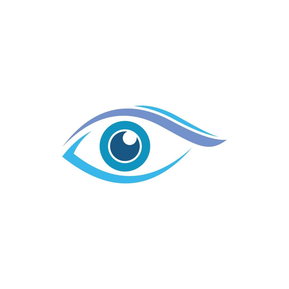 Vektor-Logo-Design der Augengesundheit Vision. vektor