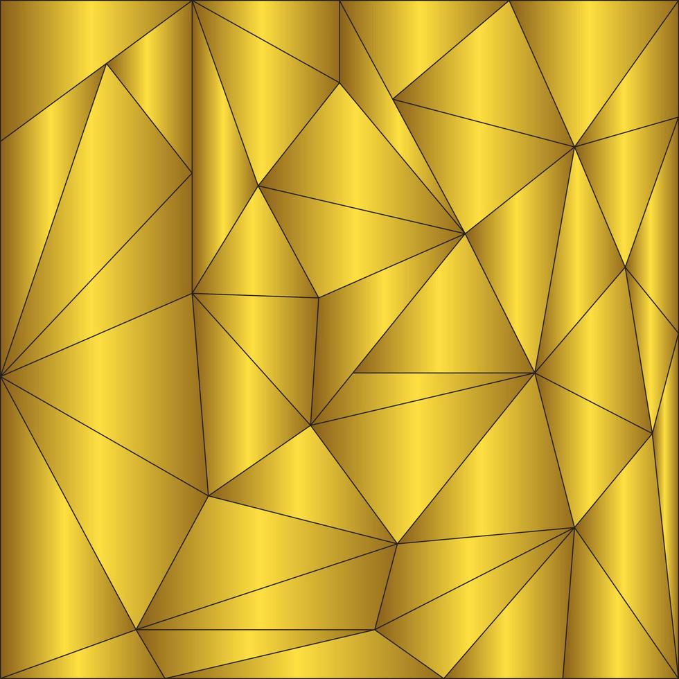 guld bakgrund. abstrakt triangel gyllene konsistens vektor