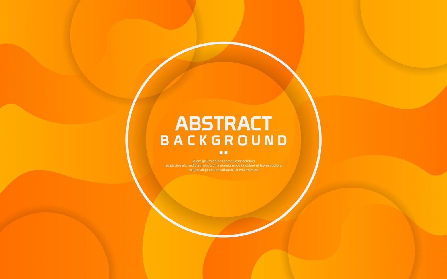 abstrakt flytande orange bakgrund vektor