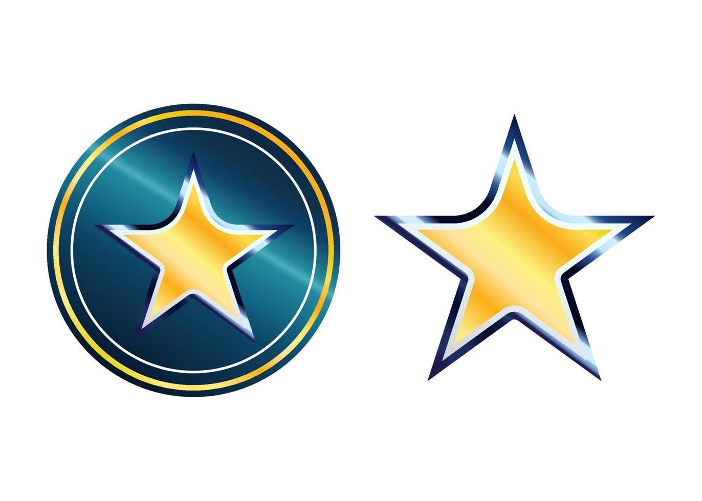 Stern-Logo-Emblem-Logos geometrisch vektor