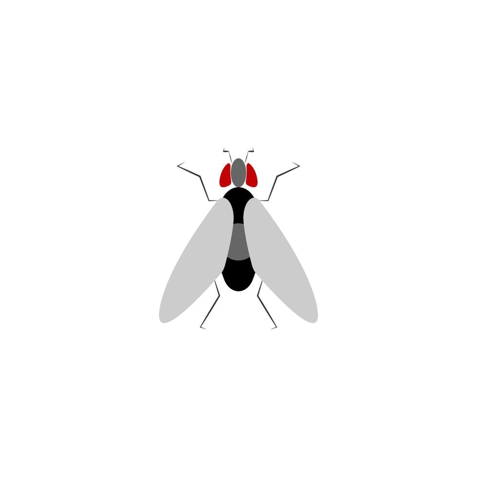 Fliegenvektorsymbol-Illustrationsdesign vektor