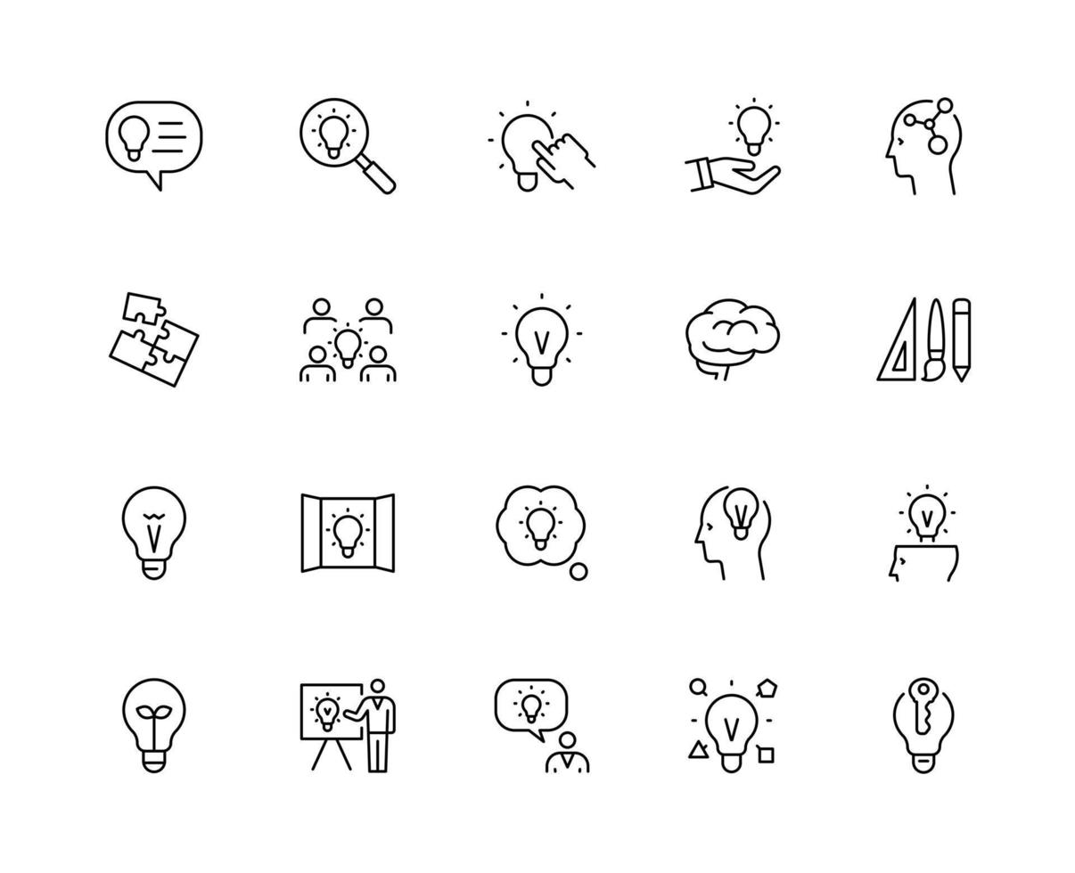 innovatives Icon-Set vektor