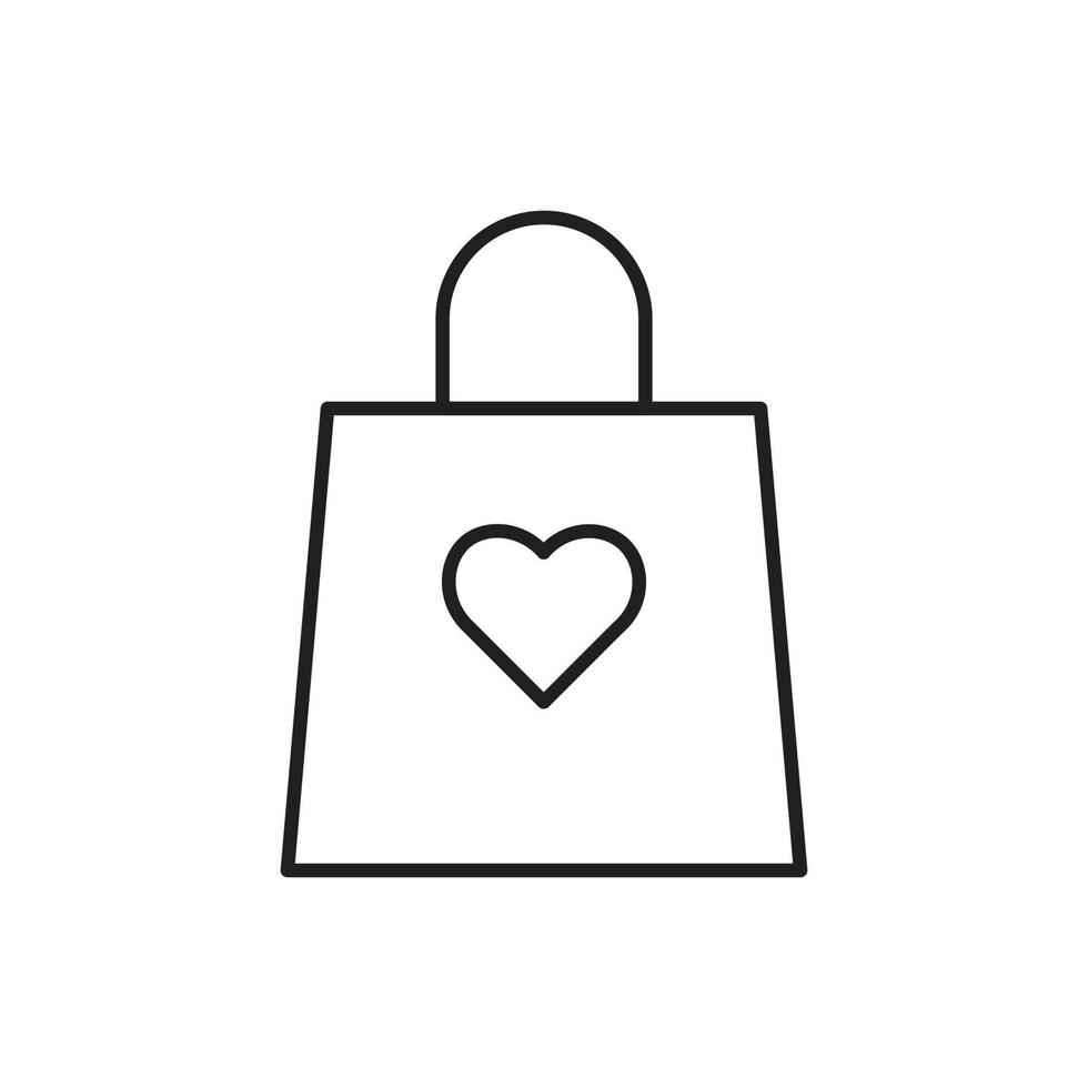 Einkaufstaschenvektor für Website-Symbol-Icon-Präsentation vektor