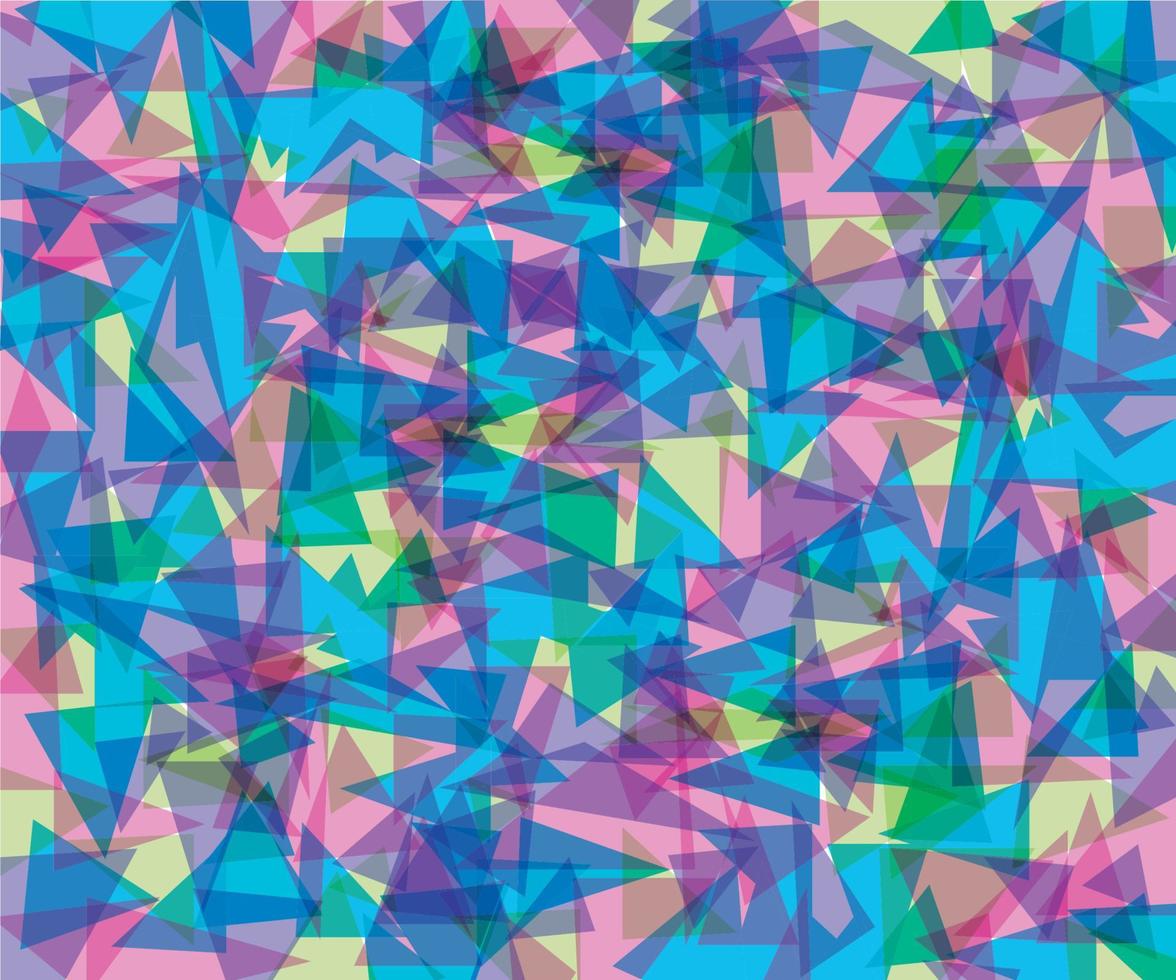 abstrakt bakgrund av mångfärgade triangelformer vektor