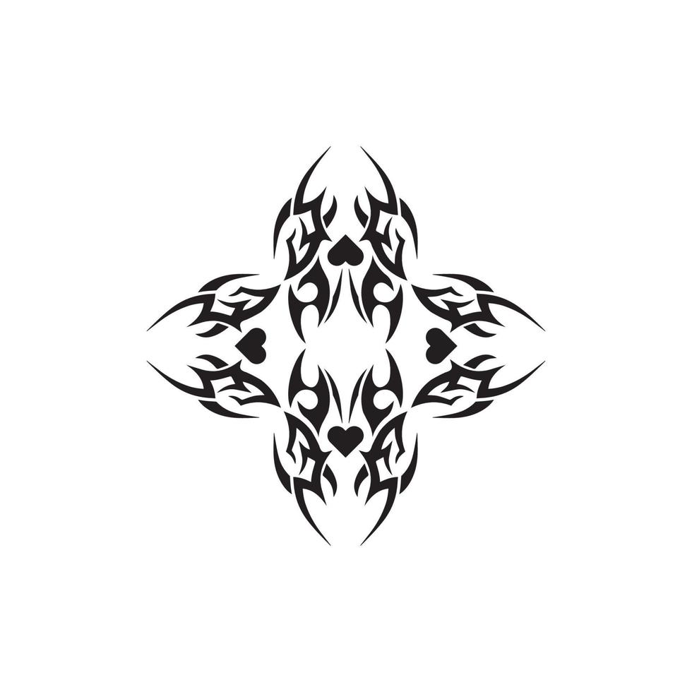 tribal tatuering ikon vektor illustration design