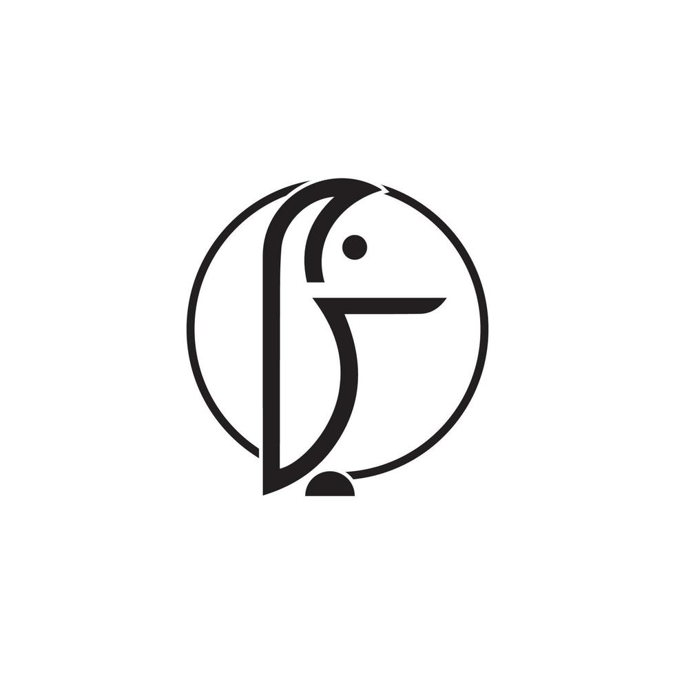 Pinguin-Logo-Template-Design vektor