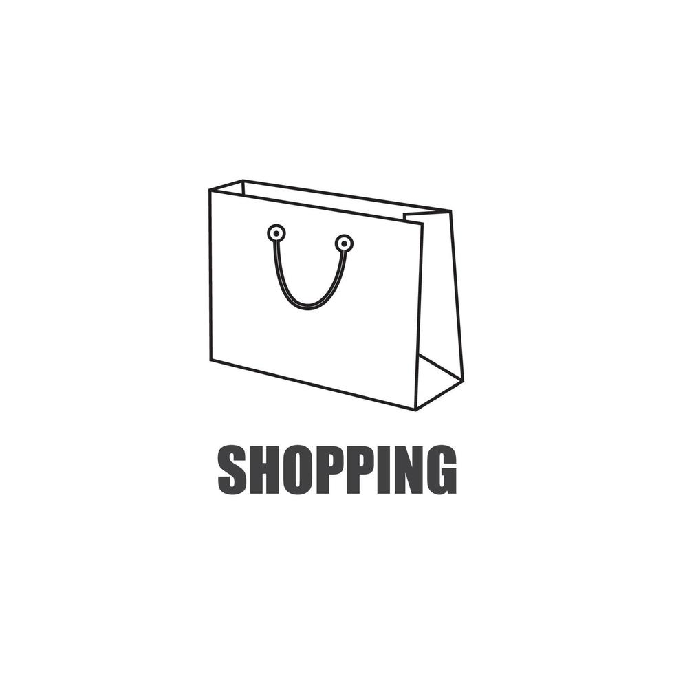 shoppingväska ikon vektor
