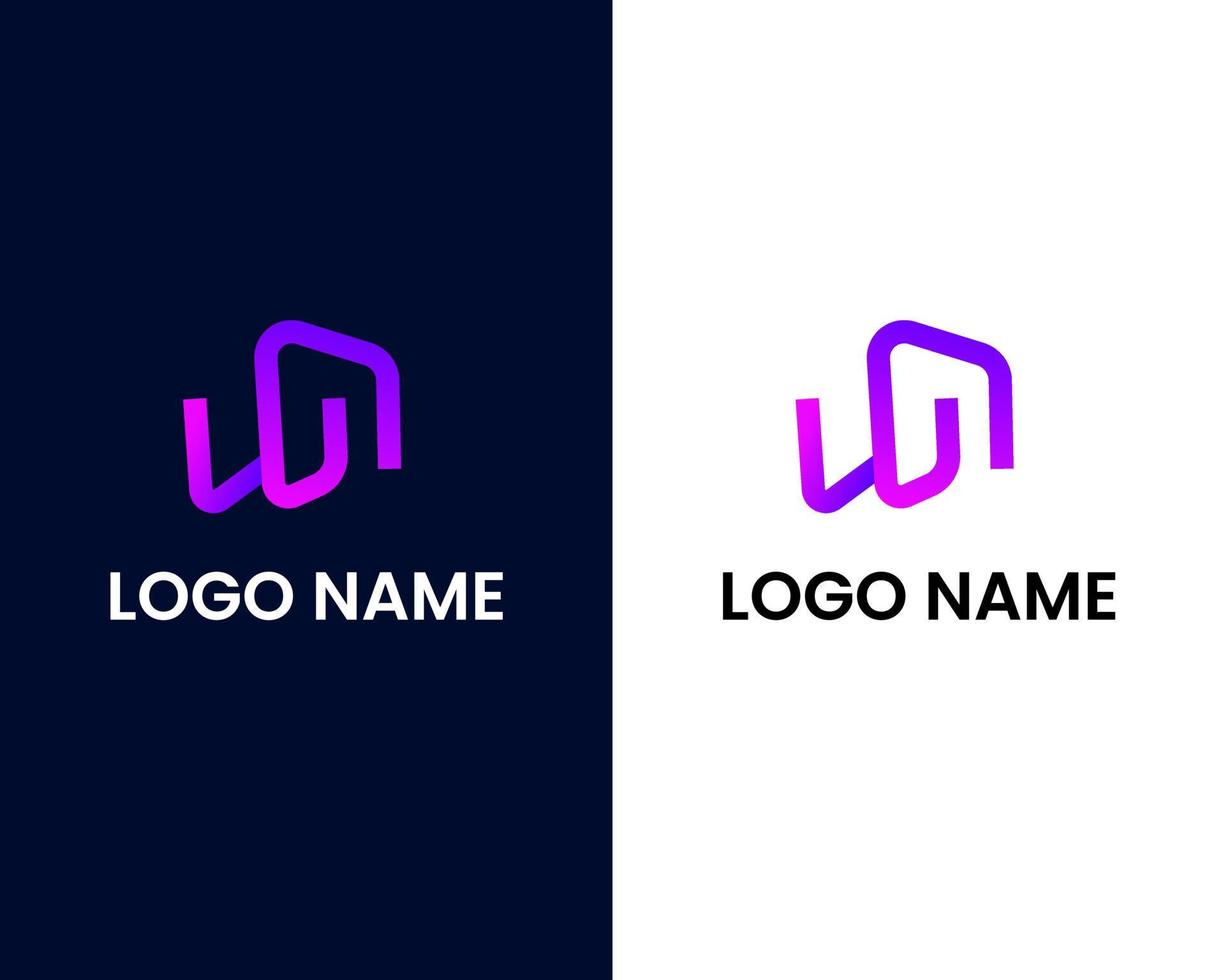 Buchstabe w und g moderne Logo-Design-Vorlage vektor
