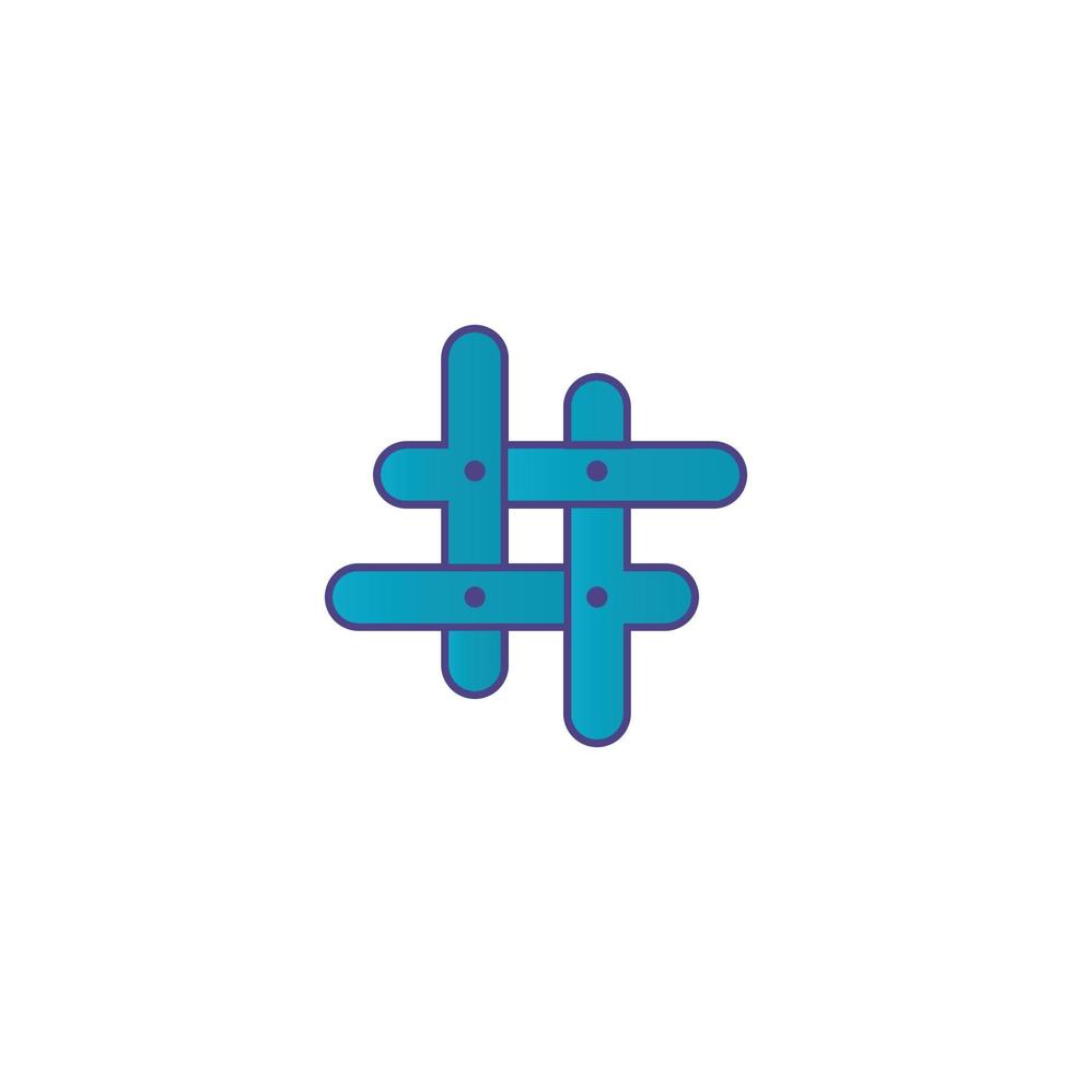 hashtag symbol kreativ designmall vektor