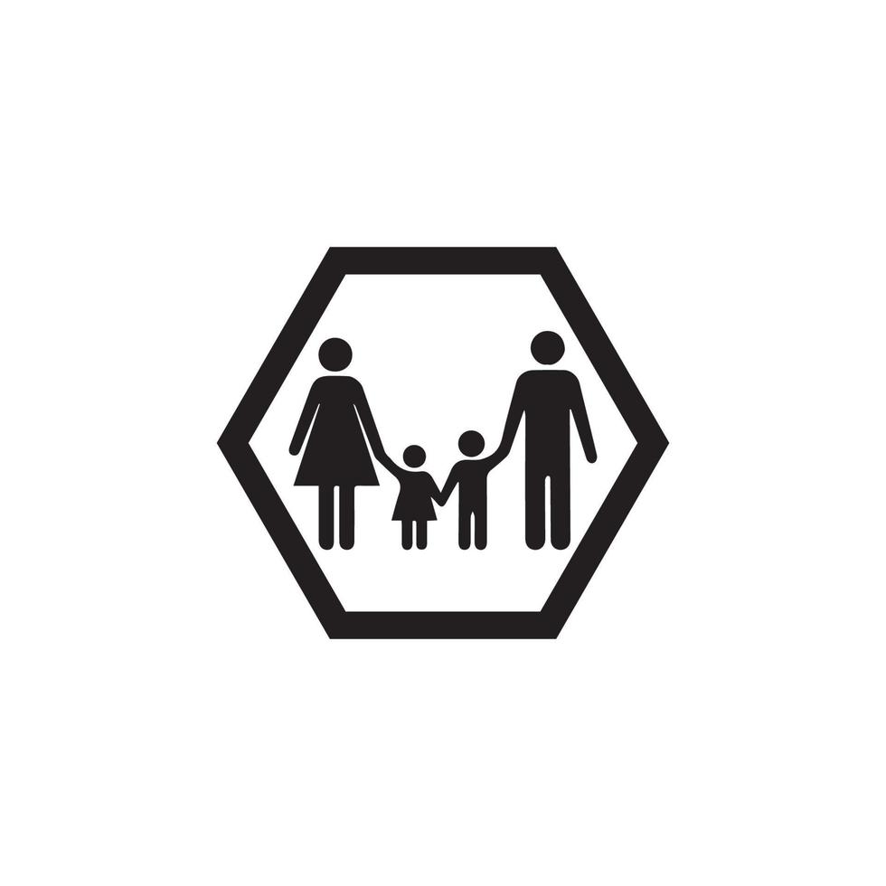 Familien-Icon-Vektor vektor