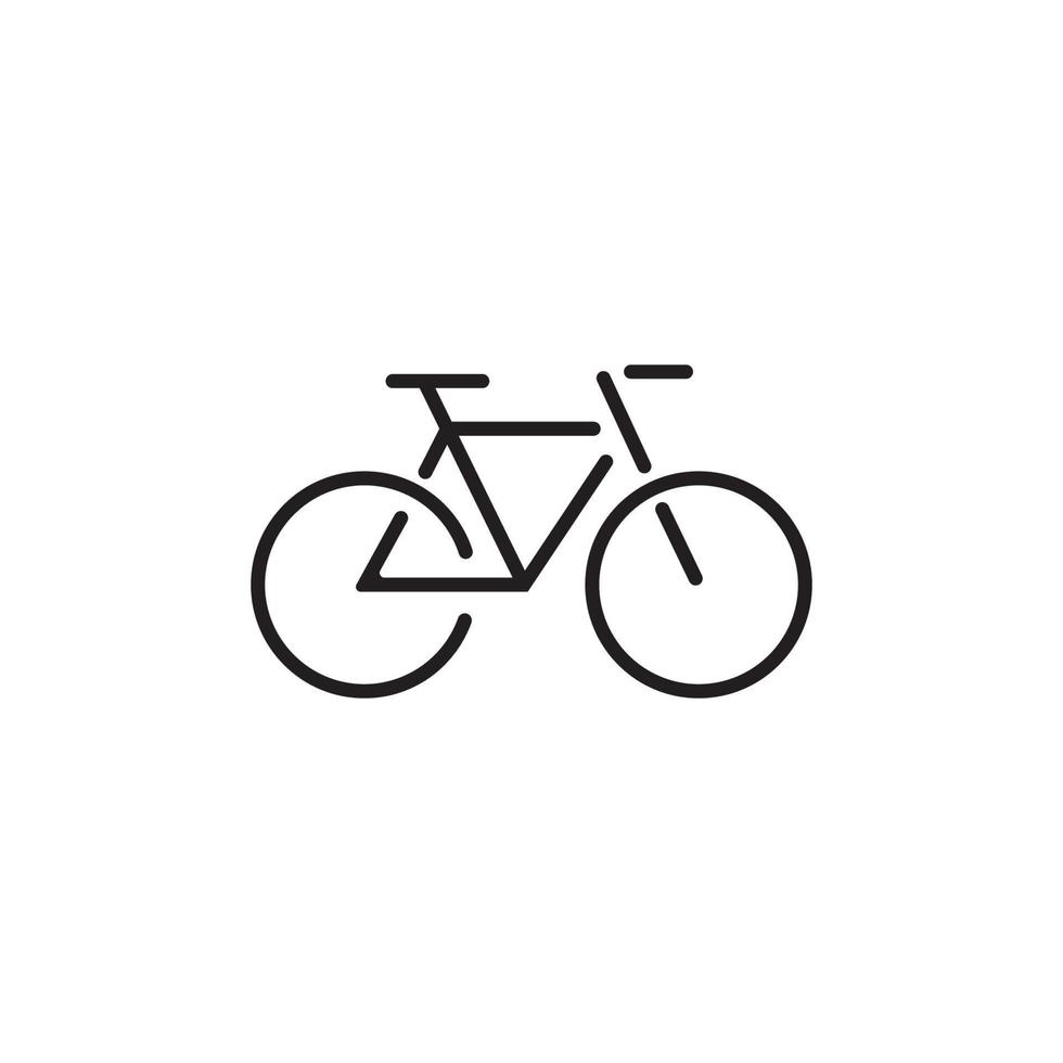 Fahrrad-Icon-Vektor-Design-Vorlage vektor