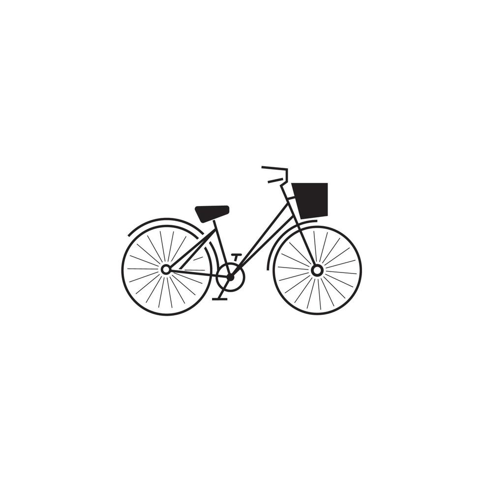 Fahrrad-Icon-Vektor-Design-Vorlage vektor