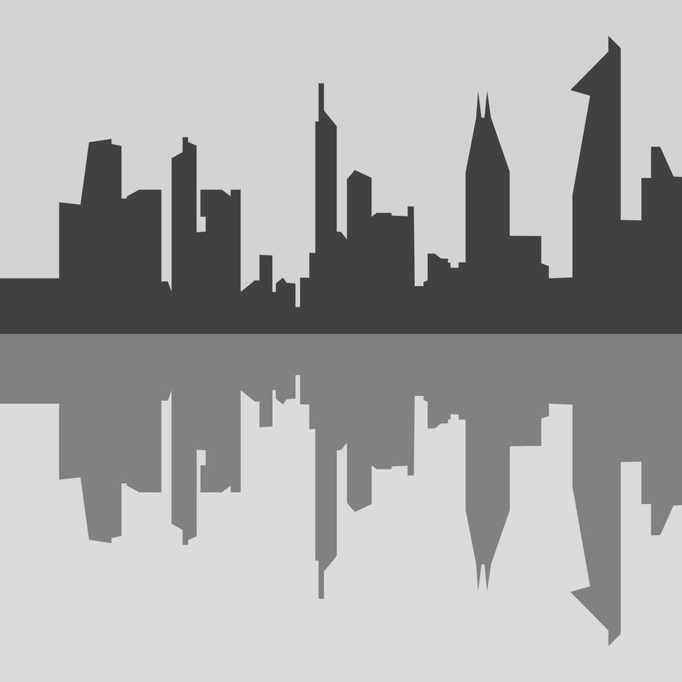 Skyline-Hintergrund-Vektorillustration der Stadt vektor