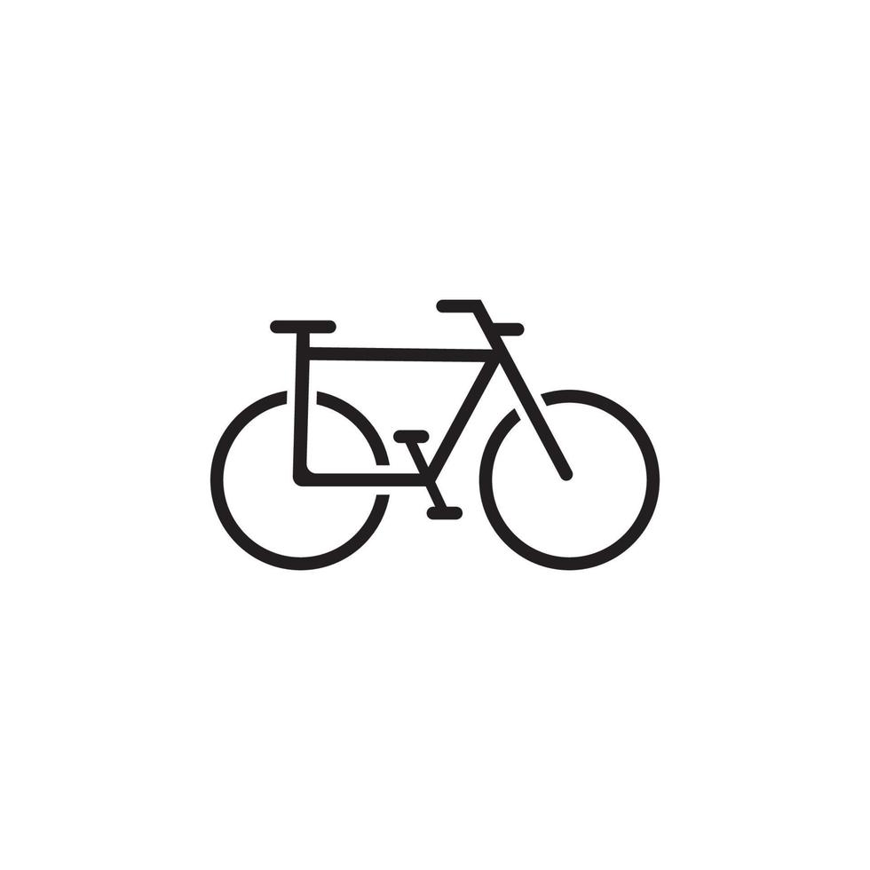 Fahrrad-Icon-Vektor-Design-Vorlage vektor