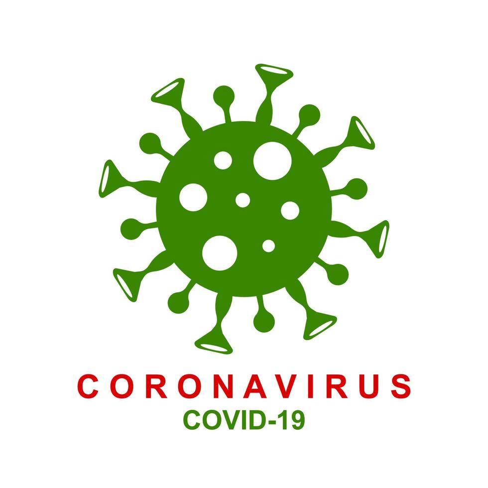 Corona-Virus, Abbildung des Corona-Virus. globale Verbreitung vektor