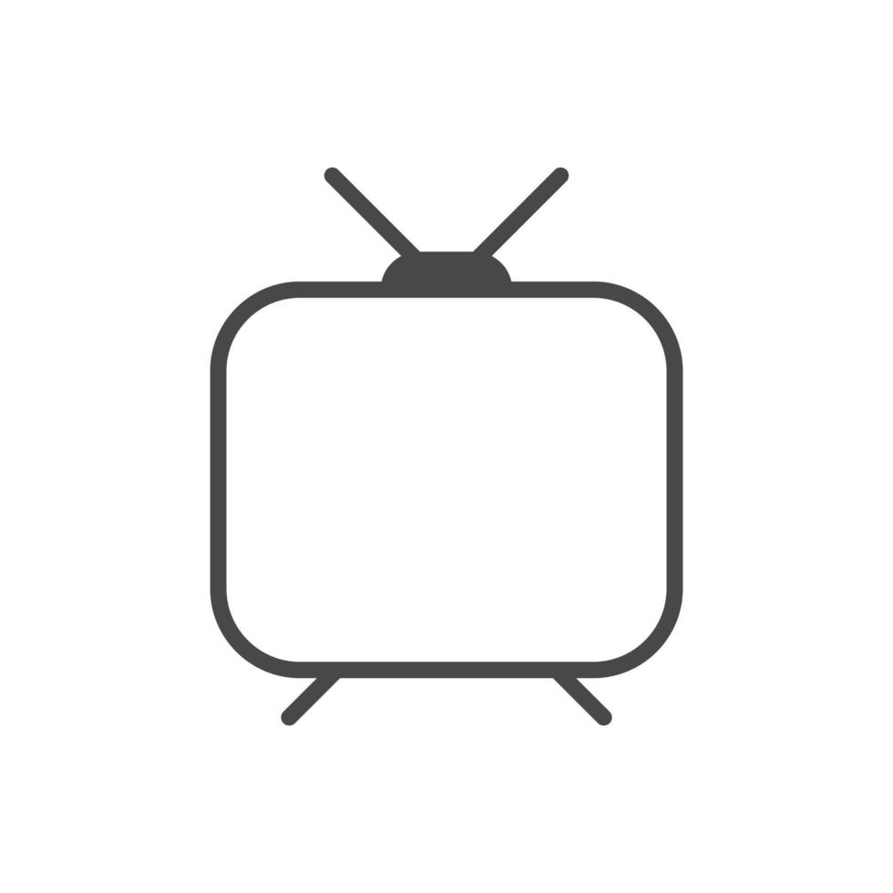 tv-symbol im trendigen flachen stil, tv-symbol für website-design, logo, app, ui. vektor