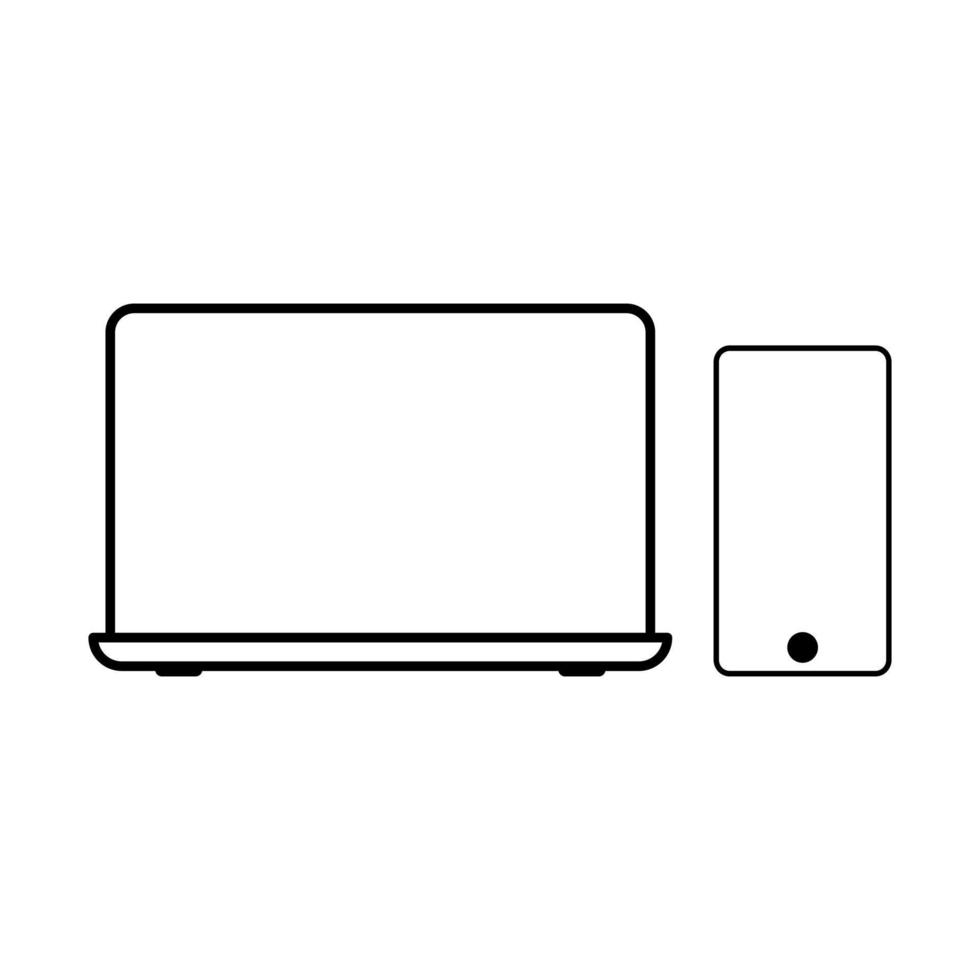 bärbar dator ikon vektor. enkel platt symbol. piktogram illustration på vit bakgrund. vektor