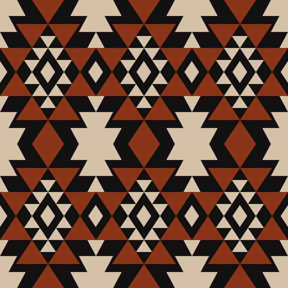 aztec sydväst vintage färg geometrisk form sömlös bakgrund. använd för tyg, textil, inredningselement, klädsel, omslag. vektor