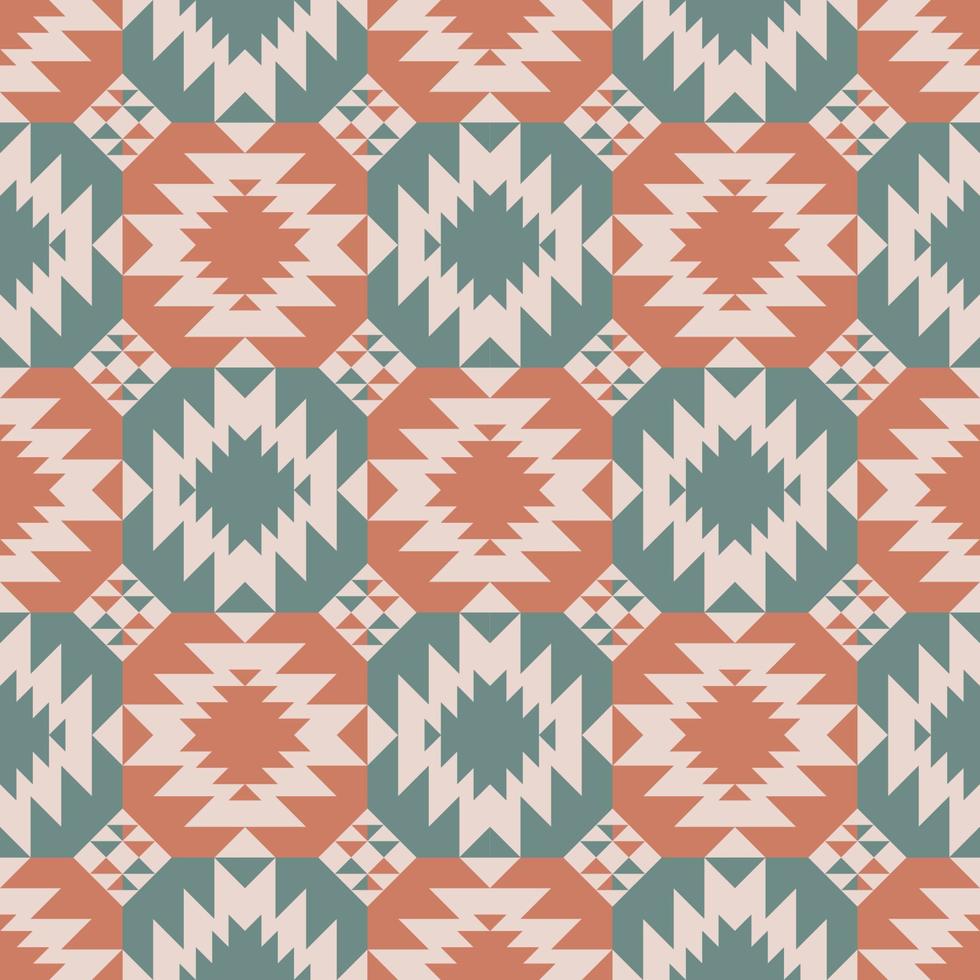 infödda aztec geometrisk form marocko färg stil sömlösa mönster bakgrund. använd för tyg, textil, inredningselement, klädsel, omslag. vektor