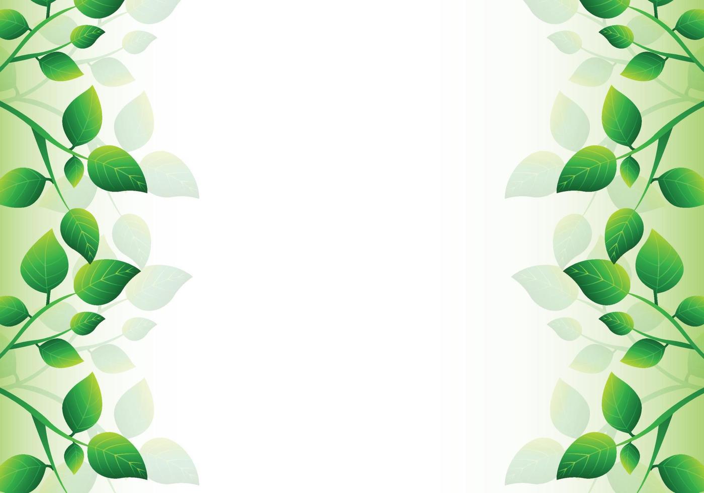schöne dekorative grüne Blätter Hintergrund vektor