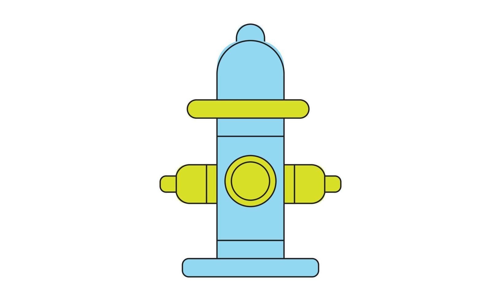 Hydranten-Symbol Brandschutz-Design vektor