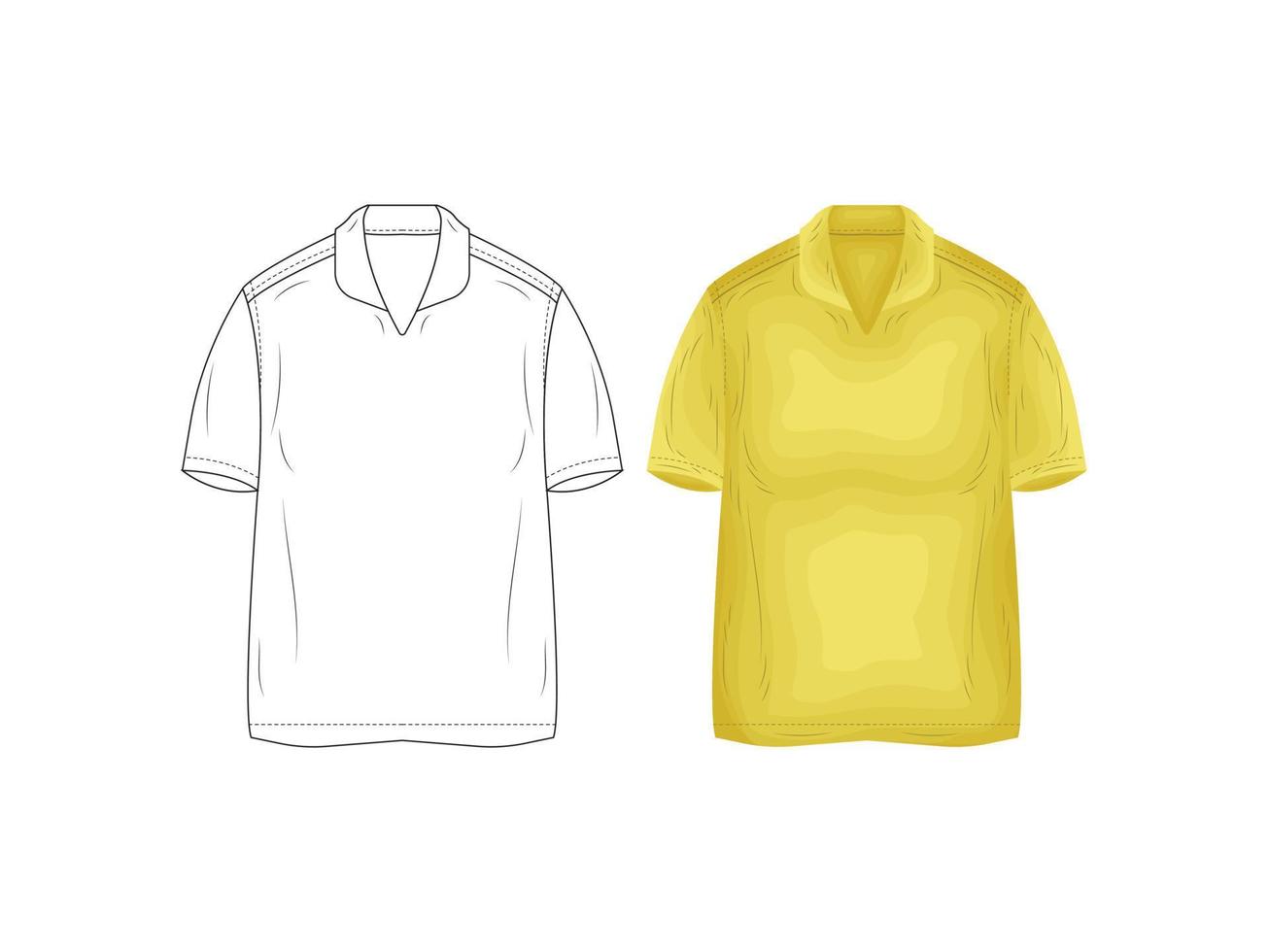 Modeproduktkatalog Uniformen Mockup Skizze Vektor Illustration Kleidung Silhouette