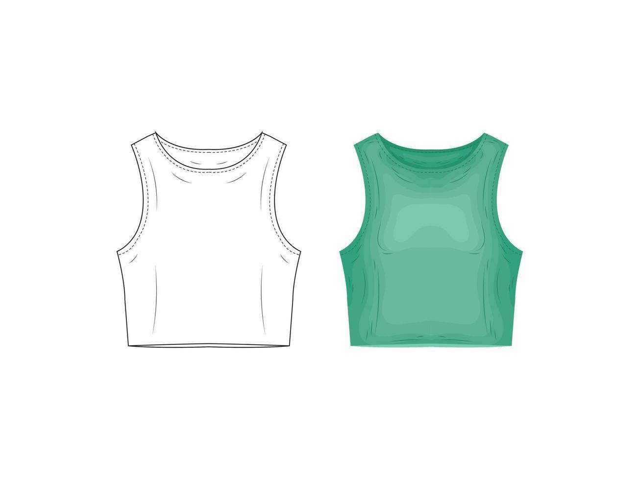 Modeproduktkatalog Uniformen Mockup Skizze Vektor Illustration Kleidung Silhouette Symbol Modell oben