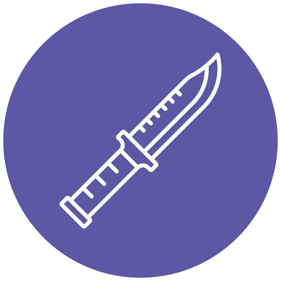 armékniv ikon stil vektor