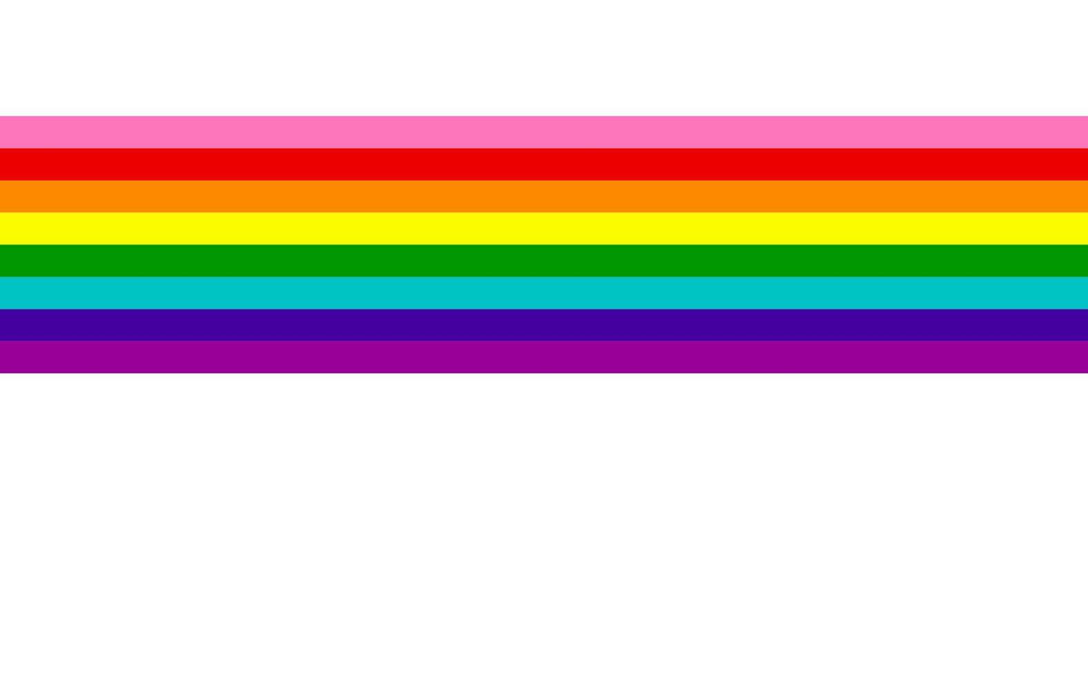 Gay-Pride-Regenbogenflagge lgbtqia-Vorlage. Vielfalt und Inklusivität. Stolz-Banner vektor