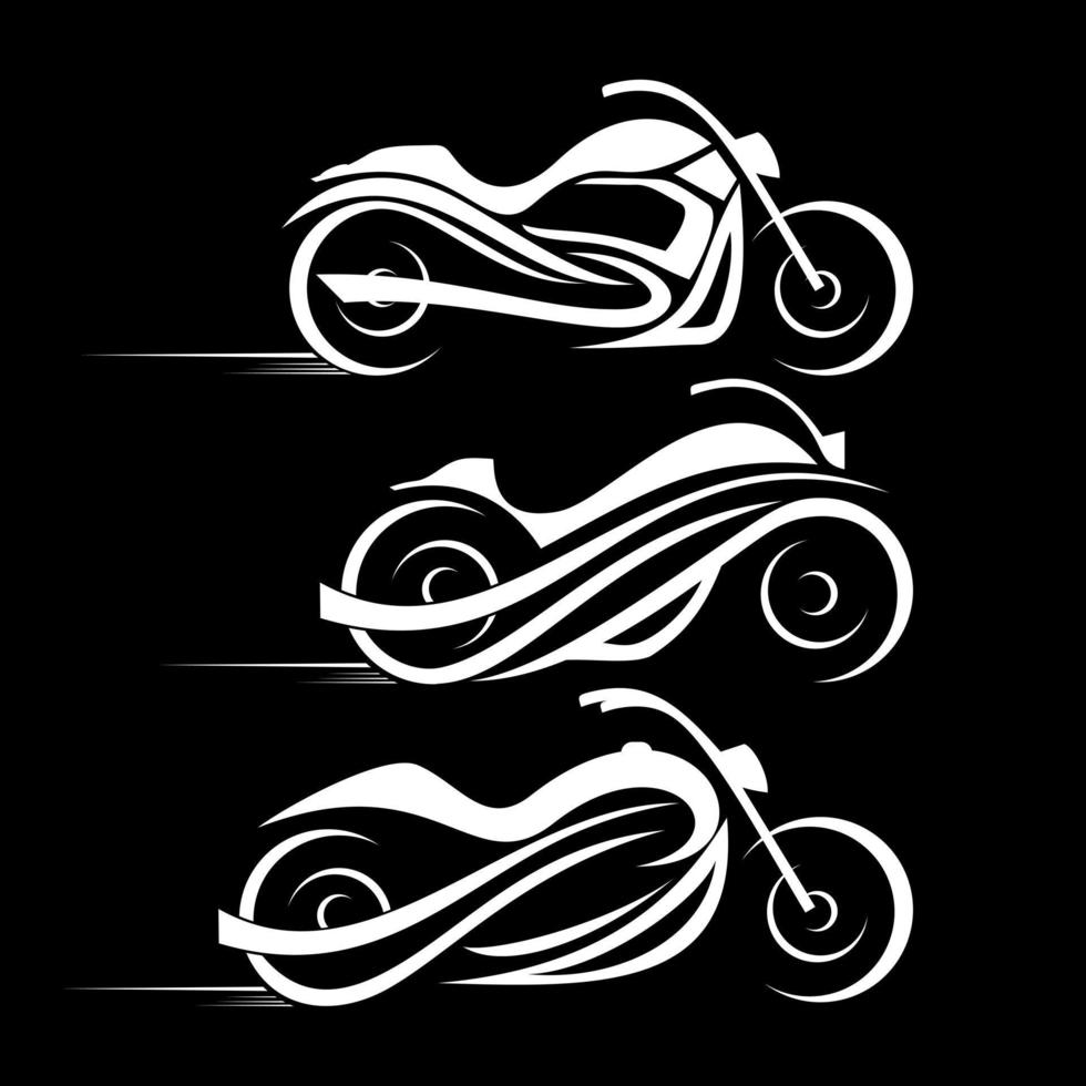Motorrad-Design-Symbol Logo Vektorgrafiken vektor
