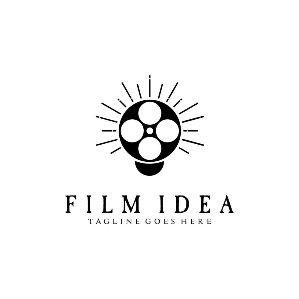 Film Idee Logo Design Retro Hipster Vintage vektor